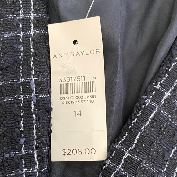 Ann Taylor Navy Plaid Blazer - Picture 5 of 10